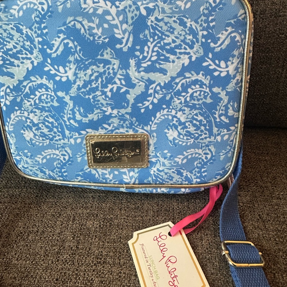 Lilly Pulitzer Blue and White Lunch Bag - Picture 4 of 5